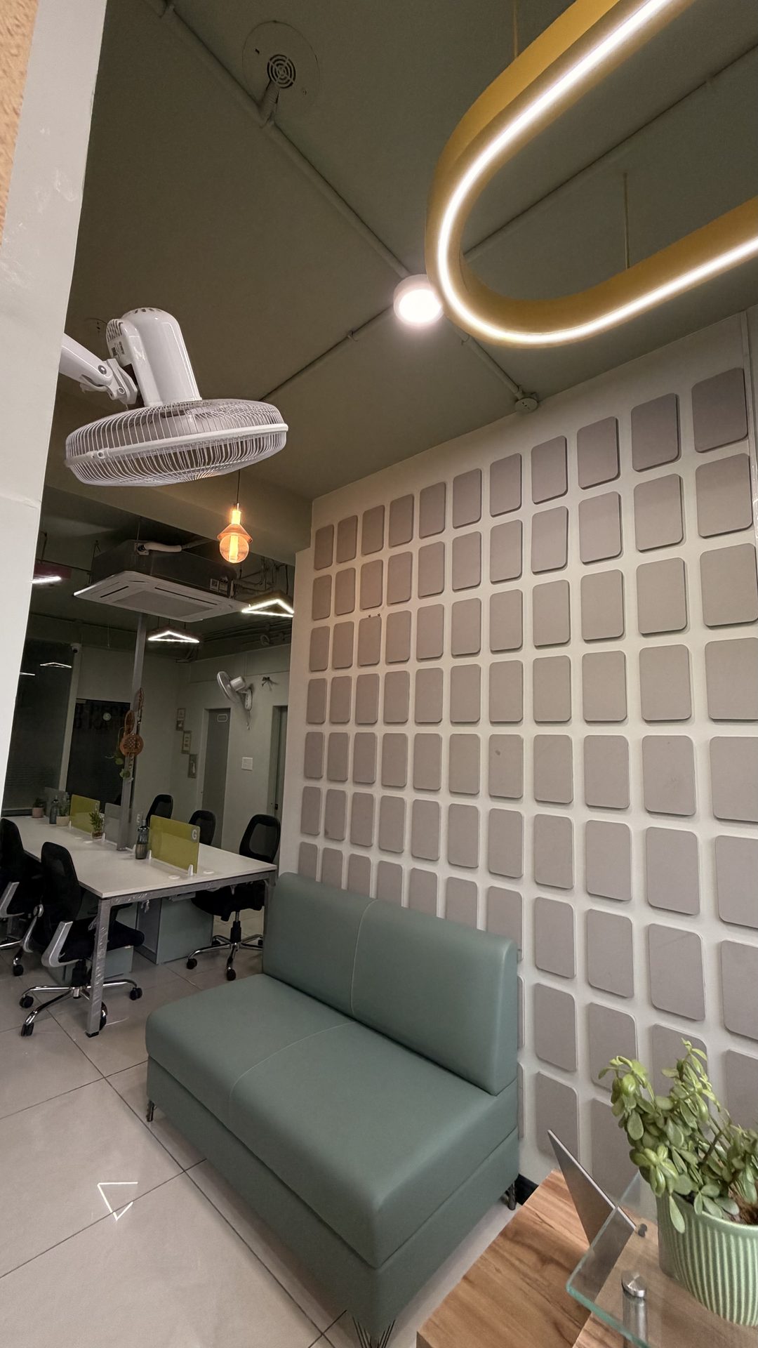 Karmhut lounge seating near reception